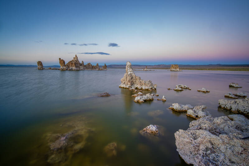 Photo of tufa in Mono Lake.