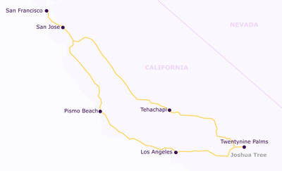 A map of Olympic National Park.