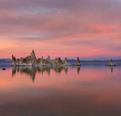 Photo of tufa in Mono Lake.