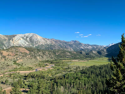 Photo of the plains from Sonora Pass. Summer.