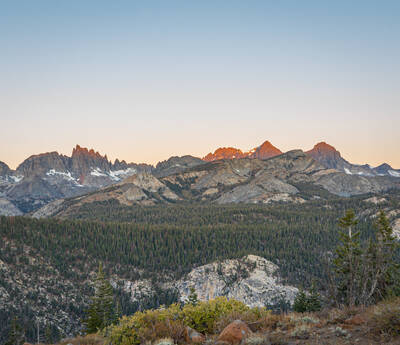 Photo of Minaret Vista near Mammoth Lakes, California.