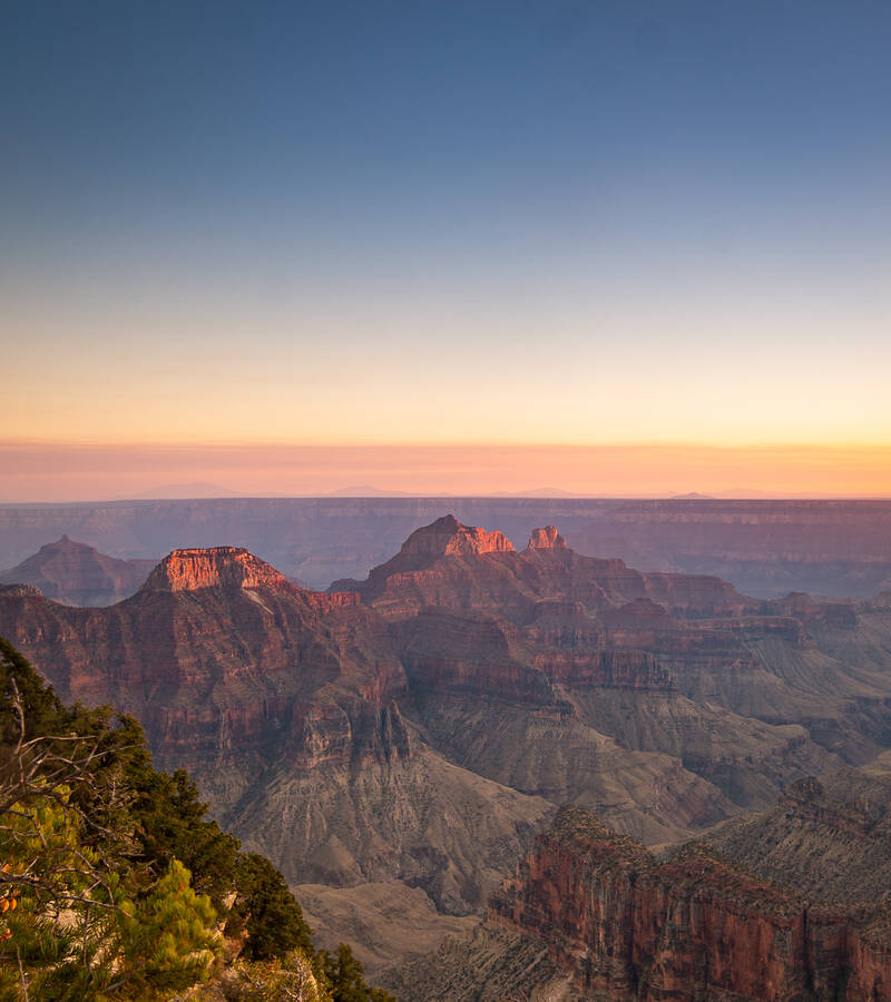 Photo of Grand Canyon. North Rim. Bright Angel Point. Fall.