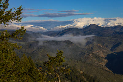 Photo of the sunset at Great Sand Dunes National Park.