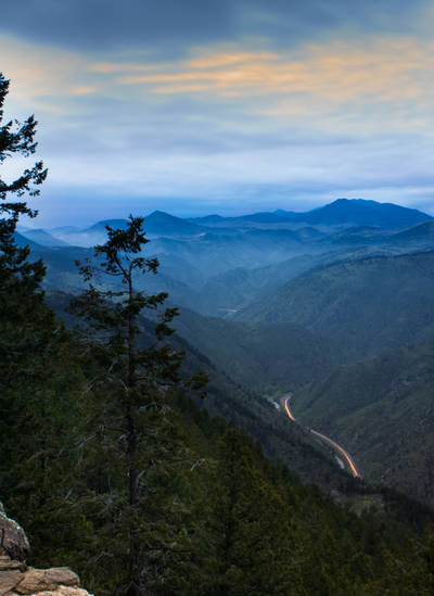 Photo of the sunset at Great Sand Dunes National Park.