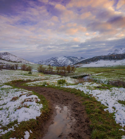 Photo of the sunset at Great Sand Dunes National Park.