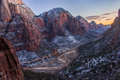 Photo of the Angel's Landing in Zion National Park.