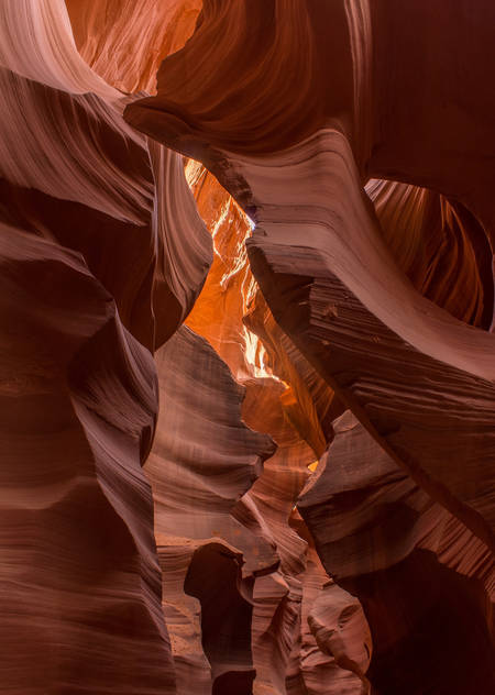 Photo of the Lower Antelope Canyon near Page, AZ.