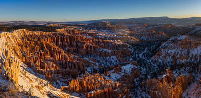 Photo of the hoodoos in Bryce Canyon National Park.