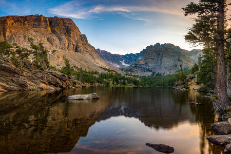 Photo of the Loch Vale in the Rocky Mountain National Park