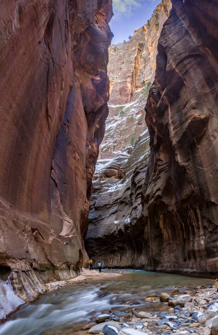 Photo of the Narrows in Zion National Park.