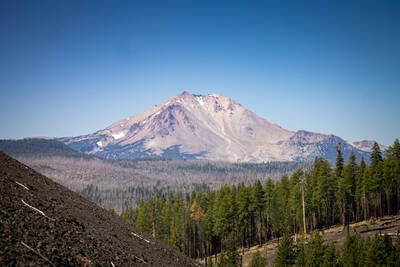 Lassen Peak from Cinder Cone.