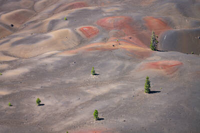 Painted Dunes in Lassen Volcanic National Park.