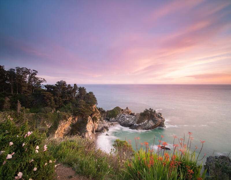 Photo of the McWay Falls in Big Sur.