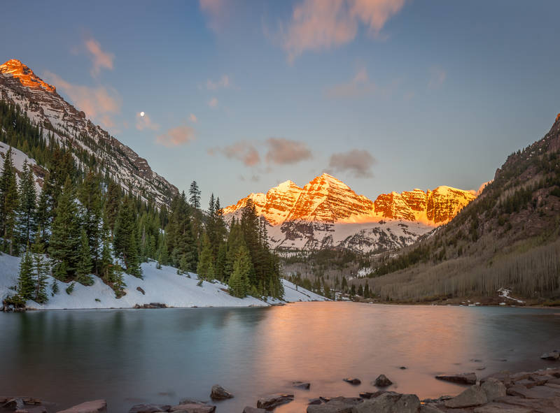 Photo of sunset at the Desert View Point, Grand Canyon.