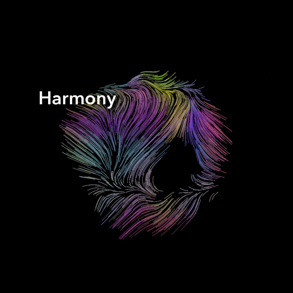 Harmony, a generative art project to explore the idea that order emerges from chaos